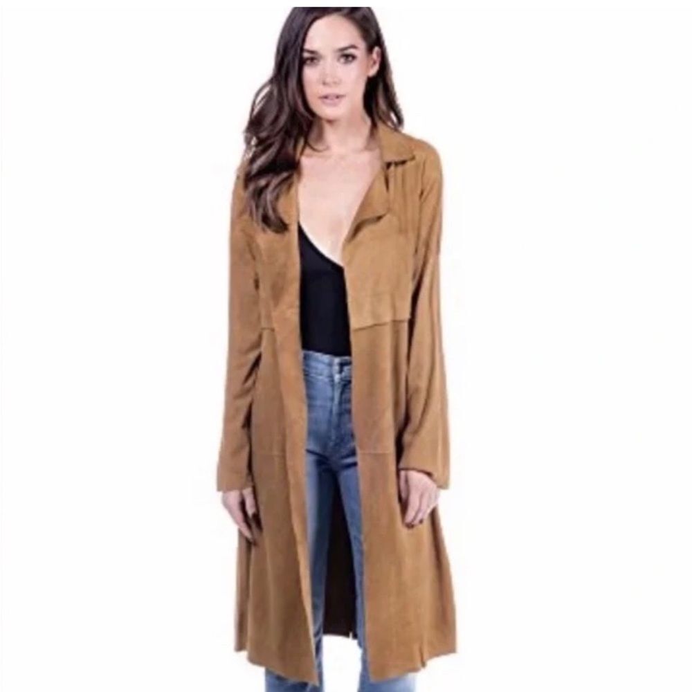 Linea Pelle suede trench camel small 
Size: S - Picture 2 of 16